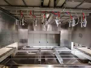 ماكينة الرذاذ لطلاء الخط، ماكينة هايكاس الذكية لمصنع التصنيع المستقيم، ماكينة التشطيب الأوتوماتيكية ذات النهاية المزدوجة للأبواب الخشبية - Product Image 2