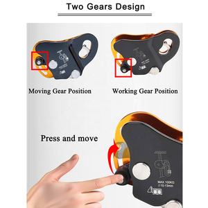 Conjunto de Equipo para Trabajos en Altura con Arnés de Seguridad, Mosquetón, Casco, Ascensor, Descensor y Anticaídas para Protección y Rescate en <span class=keywords><strong>Escalada</strong></span> - Product Image 6