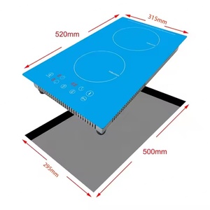 เตาแม่เหล็กไฟฟ้าสองหัวเตาเผาเชิงพาณิชย์ - Product Image 3