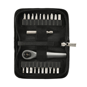 Juego de destornilladores con trinquete, 22 en 1, puntas intercambiables, acabado cromado, kit de herramientas portátil para bricolaje - Product Image 5
