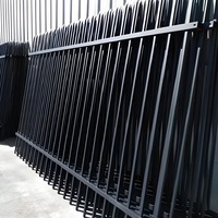Conception personnalisable de portails et clôtures extérieures pour la maison, panneaux de clôture tubulaires en acier galvanisé, fournisseur