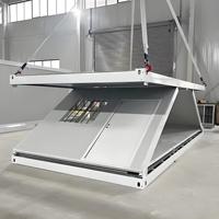 Maison en conteneur extensible de luxe de 20 pieds Maison pliante préfabriquée Conception pliable pour le bureau à domicile Utilisation en extérieur Panneau sandwich en acier