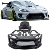 Kit carrosserie large pour Toyota GT86 Subaru BRZ, kit carrosserie large, sourcils de roues, pare-chocs avant et arrière, spoiler, capot, jupes latérales