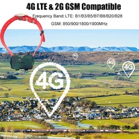 Traceur GPS pour chien de chasse IK122T PRO ICar 4000mAh Mini 4G AGPS/GPRS/LBS GSM Nylon IP68 Étanche avec choc électrique