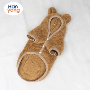 HanYang OEM Custom Dog Sweaters Hoodie Soft Plush Fleece Dog Clothes Coats Dog Sherpa Moletom com capuz para médio