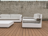 Hangkai Outdoor Aluminium Sektional-Sofa-Set Wetterfeste Gartenmöbel für Luxushotel-Terrassen und Villen