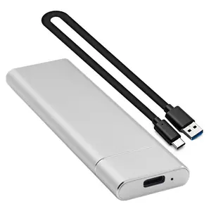 Custodia in alluminio M2 SSD custodia HDD custodia SATA SSD tipo C custodia da USB3.1 a SATA