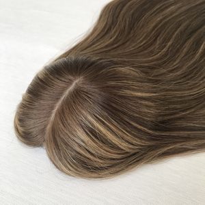 Perruque Topper Juive en Cheveux Humains Bruts Européens de Couleur Naturelle, Certifiée Casher, avec Soie, Prix Usine Réduit - Product Image 1