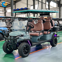 Voiturette de golf électrique Robetaa, petite, économique, 6 places, moteur AC 3,5 kW/4 kW/5 kW, avec batterie au lithium.