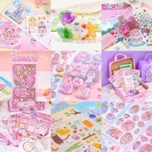 Autocollants en papier écologiques emballés en vrac, motifs de rongeurs mignons, découpés, patchs décoratifs, couleurs personnalisées, pour albums de journal d'enfants, DIY - Product Image 6