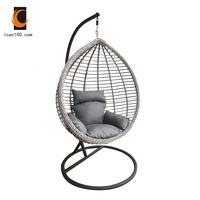 Chaises suspendues de jardin de style luxe et de loisirs, très tendance, chaise suspendue en rotin, chaise suspendue en forme d'œuf pour jardin
