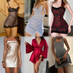 Vestidos de Verano para Mujer, Vestido de Alta Calidad en Poliéster/Algodón, Talla Única, Mini, Midi, Maxi, Varios Estilos, Venta al Por Mayor - Product Image 1