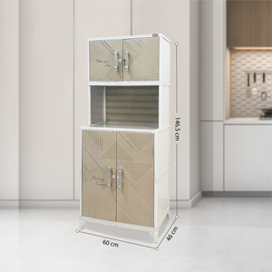 Compact Mini Aluminium Dishrack, measuring 60 x 46 x 146.5 cm, offers kitchen storage with durable build and space-saving design - Product Image 6