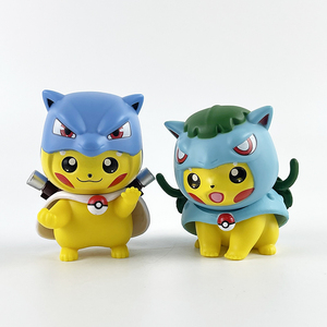 Venta al por mayor de figuras de acción de PVC de dibujos animados COS Squirtle Bulbasaur Charmander Psyduck Gengar <span class=keywords><strong>Greninja</strong></span> Juguetes - Product Image 2