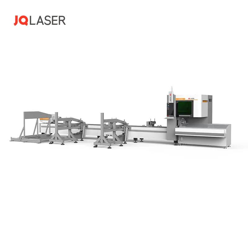 JQLASER 2000w 3000w 4000wスクエアラウンドチューブパイプファイバーレーザー切断機CE認証付き