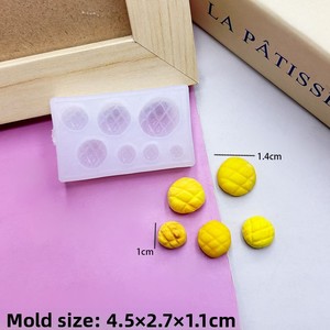 Moule en silicone pour cire à cacheter, mini-gâteaux, jouets, <span class=keywords><strong>pain</strong></span>, desserts, croissants, biscuits, argile DIY, moule à glaçons, compatible congélateur, Chine - Product Image 3
