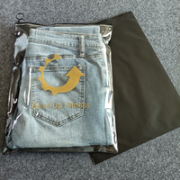 Sacs plastique à fermeture éclair, sacs d'emballage transparents pour vêtements, pochette en plastique pour t-shirt, imprimés personnalisés, 100 unités