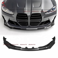 Modification automobile : Splitter de pare-chocs avant en fibre de carbone sèche pré-imprégnée pour G82 M4 Cabriolet M3 G80, Diffuseur de lèvre avant, 21-25y