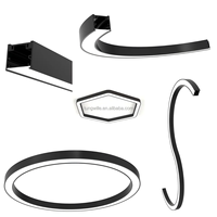 Boîtier LED en aluminium incurvé architectural 8035 pour plafond - Garantie 5 ans - Kits de profil haut de gamme ou luminaires assemblés disponibles