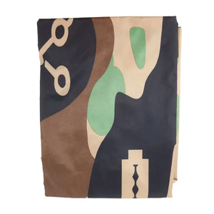 Logo personnalisé en polyester, matériau en graffiti, ciseaux 4 couleurs, impression barbe, tablier de coiffure, cape de salon - Product Image 6