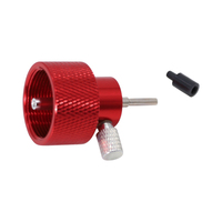 Adaptateur de remplissage de propane avec soupape d'aération pour canettes de gaz Airsoft et Green avec couvercle de protection