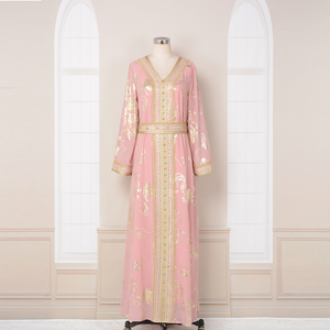 Abito Lungo da Donna <span class=keywords><strong>Best</strong></span> Seller Musulmano di Lusso <span class=keywords><strong>Istanbul</strong></span> Islamico Abaya da Preghiera Moderno Donna Nida - Product Image 1