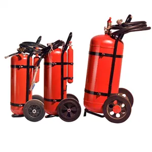 ट्राली/पहिएदार प्रकार पाउडर/पानी फोम/CO2 आग बुझाने की कल 25kg 35kg 50kg 70kg 100kg extintores एबीसी