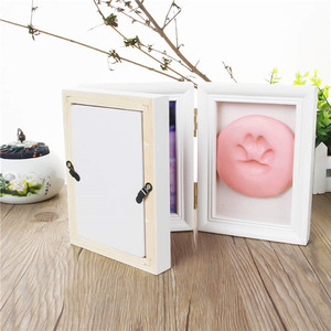 Kit de cadre photo pour empreintes de mains de bébé, souvenir, cadre photo pour empreintes de pattes d'animaux, empreintes de pieds de nouveau-né - Product Image 2