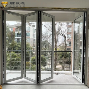 Porte pliante résistante aux vents forts - Porte pliante en aluminium de style <span class=keywords><strong>accordéon</strong></span> pour les zones à risque d'ouragan - Product Image 4