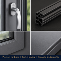 Perfil Delgado para Puerta de Vidrio de Cocina |   Certificado por SGS ISO |   Revestimiento Resistente al Aceite para Interiores Modernos del Hogar