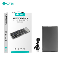 COTECi sistem Keyboard Touchpad nirkabel ultra-tipis penyangga Tablet Laptop 3 lipat kompatibel IOS MAC Android Win-baru