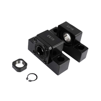 Unité de support de vis à billes EK10 EF10 EK12 EF12 avec roulement |   Support d'extrémité flottant fixe de précision pour l'automatisation et l'usinage CNC