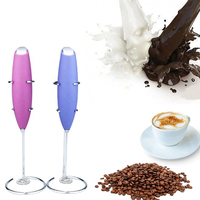 Mousseur à lait électrique portatif en acier inoxydable, mélangeur automatique de boissons, écologique, à piles, le plus vendu