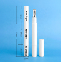 Tubes de gloss à lèvres en aluminium doré vides de 3 ml avec un nouveau applicateur à tête métallique