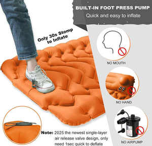 Portable Pvc Flocage Gonflable Air Matelas Reine Double <span class=keywords><strong>Camping</strong></span> Lit Ensemble Moderne Pique-Nique Voiture Up Multi-Fonctionnel Contemporain - Product Image 4