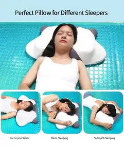 Bantal ortopedi pereda nyeri, penopang telinga desain tindik telinga bantal busa memori ergonomis kontur Tempat Tidur samping