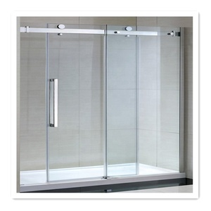 <span class=keywords><strong>Mampara</strong></span> de <span class=keywords><strong>Ducha</strong></span> de Vidrio Templado Transparente de 10 mm con Marco de Aluminio Negro, <span class=keywords><strong>Puerta</strong></span> de <span class=keywords><strong>Ducha</strong></span> sin Marco, Panel <span class=keywords><strong>Fijo</strong></span> de Pared, Partición - Product Image 1