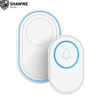 Sonnette vidéo intelligente Tuya avec carillon, Wi-Fi 2.4G, alarme via application et détecteur de mouvement, en ABS pour la sécurité domestique