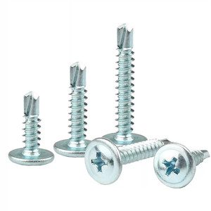 Vis autoperceuses à tête bombée galvanisées en acier au carbone M4.2 M4.8 16mm 19mm 25mm SMS - Product Image 5