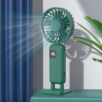 2024 Vent Refroidissement Pliable Mini Petit Ventilateur Portable Main 5 Vitesse Personnel Rechargeable Ventilateur Électrique De Poche avec Ho