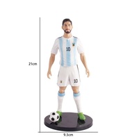 Figurine d'action en PVC XR Football Star pour la décoration de bureau – Modèle de poupée Ronaldo, Neymar, Mbappé