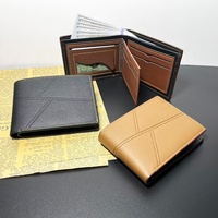 Dompet Pria Multifungsi Pendek Model Baru, Motif Timbul, Warna Solid, Sederhana, Portabel, Tempat Koin, Bahan Kulit PU Polyester