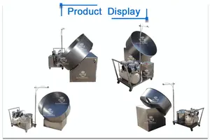 Factory Direct Sale Automatic Bean Peanut Coating Machine For Food Coated Nut