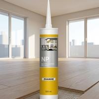 Scellant silicone transparent neutre à 100 %, 280 ml, imperméable et résistant à la moisissure, pour toit de camping-car, travaux du bois, construction
