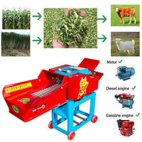 Nouvelle Machine Hachoir à Fourrage Électrique Haute Productivité pour Aliments du Bétail (Vaches, Moutons), Herbe, Riz, Maïs, Blé, Paille et Ensilage