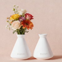 Vase à fleurs en céramique moderne fait main, écologique, pour la décoration de la maison, Pâques, mariage, cuisine, chambre, bureau