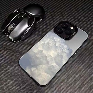 เคสโทรศัพท์มือถือ TPU พิมพ์ลาย<span class=keywords><strong>เมฆ</strong></span>สีขาวขนาดใหญ่สำหรับ iPhone x XR XS 11 12 13 14 15 16 17 PRO MAX - Product Image 3