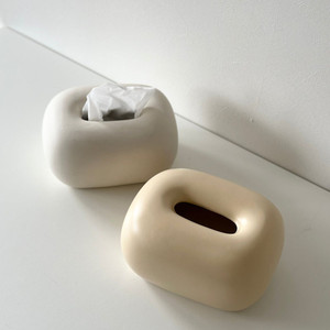 Moderna Caja <span class=keywords><strong>de</strong></span> Servilletas <span class=keywords><strong>de</strong></span> Porcelana Blanca, Impermeable y Duradera, Decoración Portátil para el Hogar, para Mesas <span class=keywords><strong>de</strong></span> Café y Comedor - Product Image 3