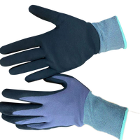 Gants en nitrile noir NBR avec écran tactile en tricot nylon-spandex