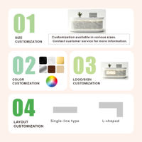 Comptoir de réception moderne aspect pierre, motif marbre de luxe avec éclairage LED pour salon de coiffure et boutique de vêtements haut de gamme